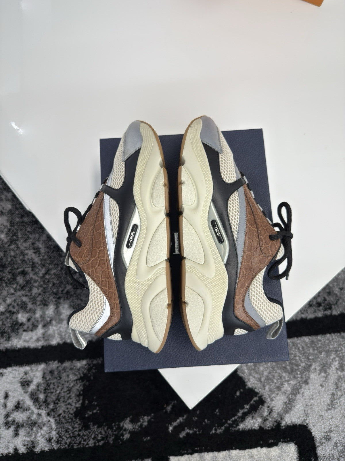 Dior B22 Brown Crocodile UK10 (EU44)