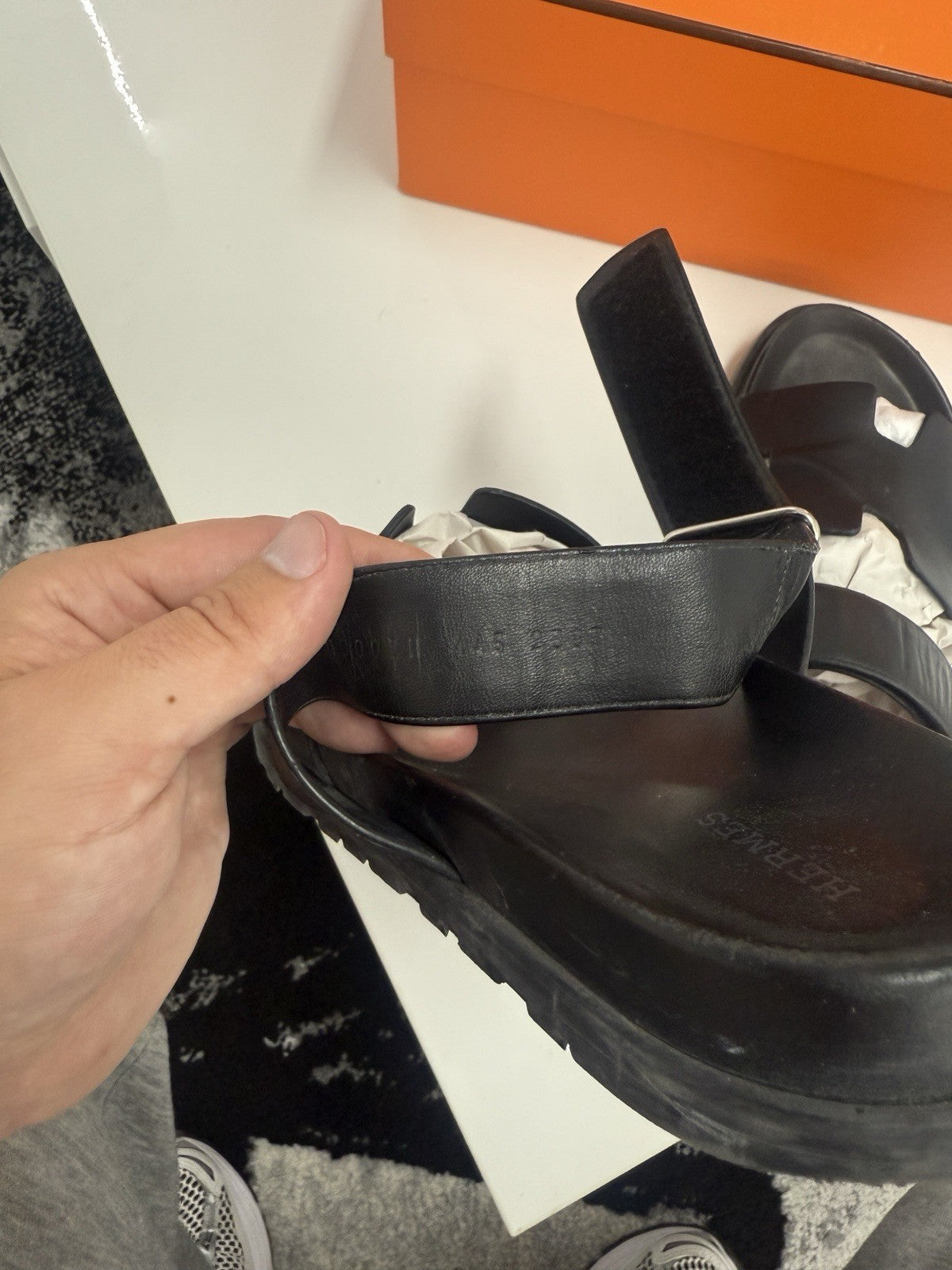 Hermes Chypre Sandals Size 41 100% Authentic