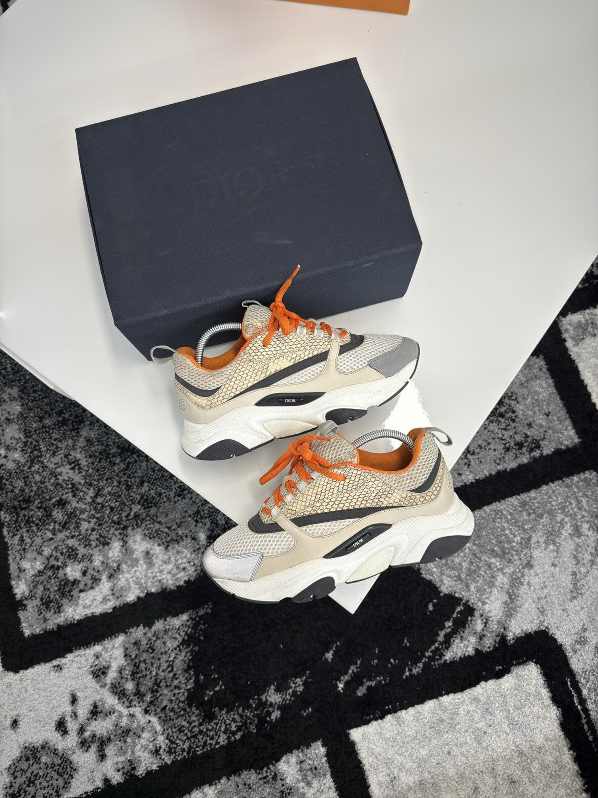 Dior B22 Orange Python UK8 (EU42)
