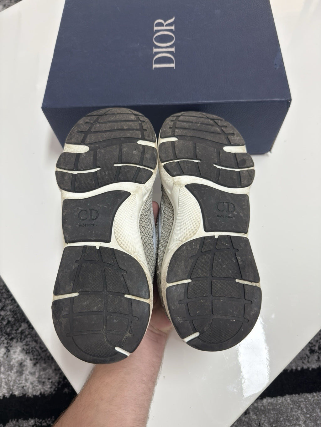 Dior B22 Grey Python UK8 (EU42)
