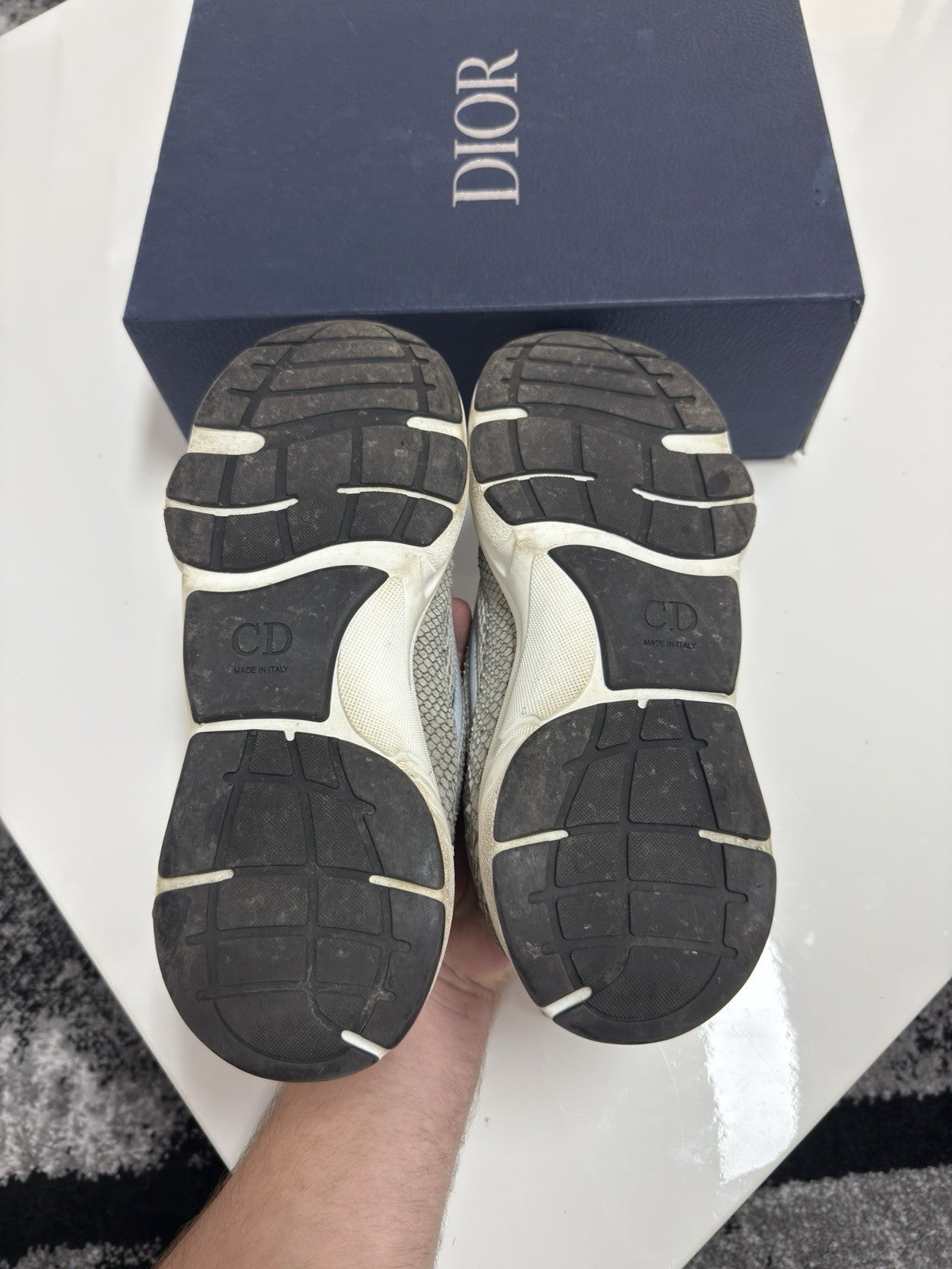 Dior B22 Grey Python UK8 (EU42)