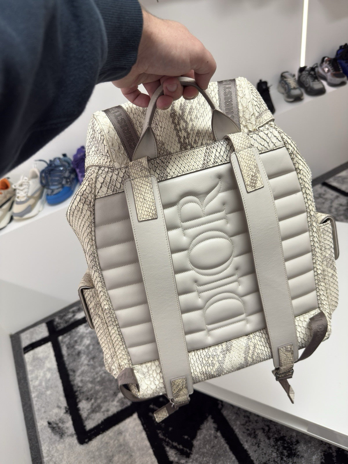 Dior Python Backpack
