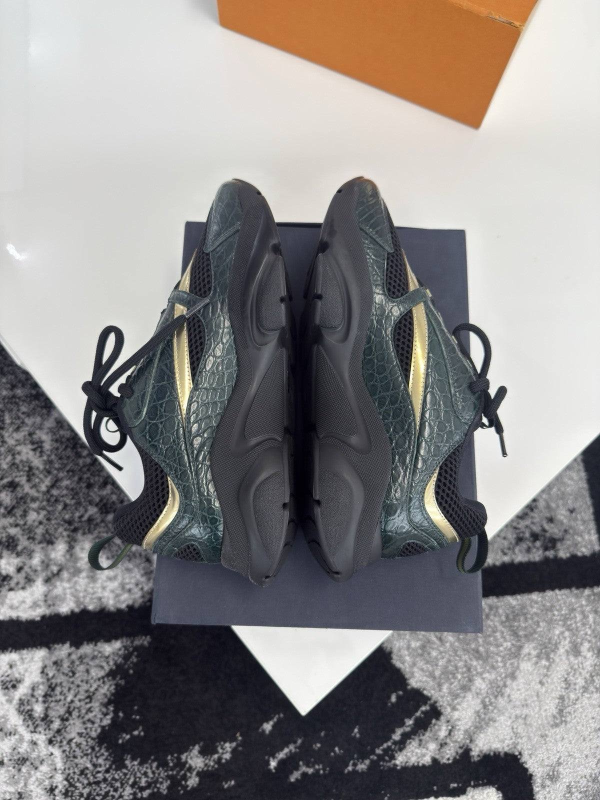 Dior B22 Green Crocodile UK9 (EU43)