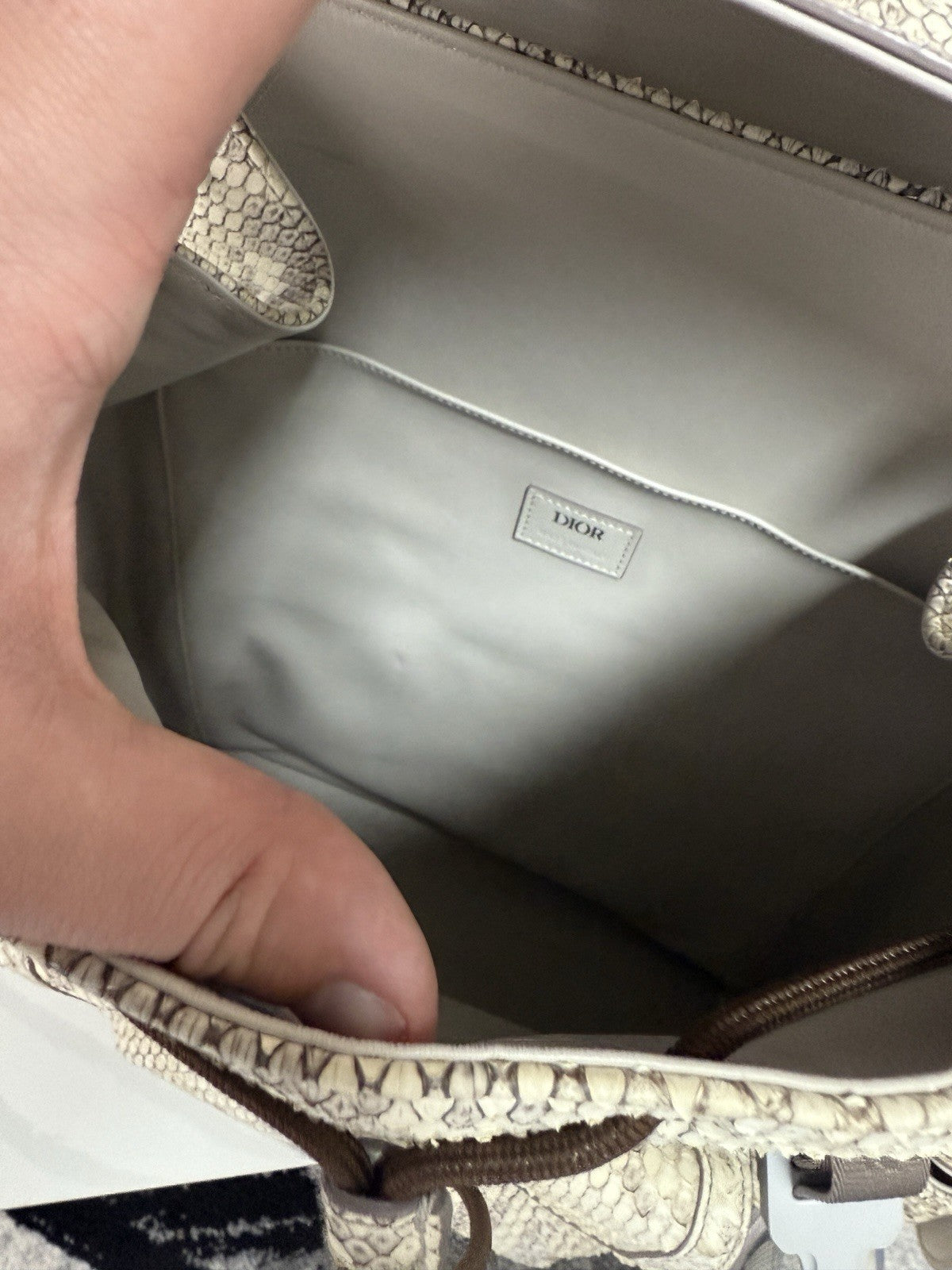 Dior Python Backpack