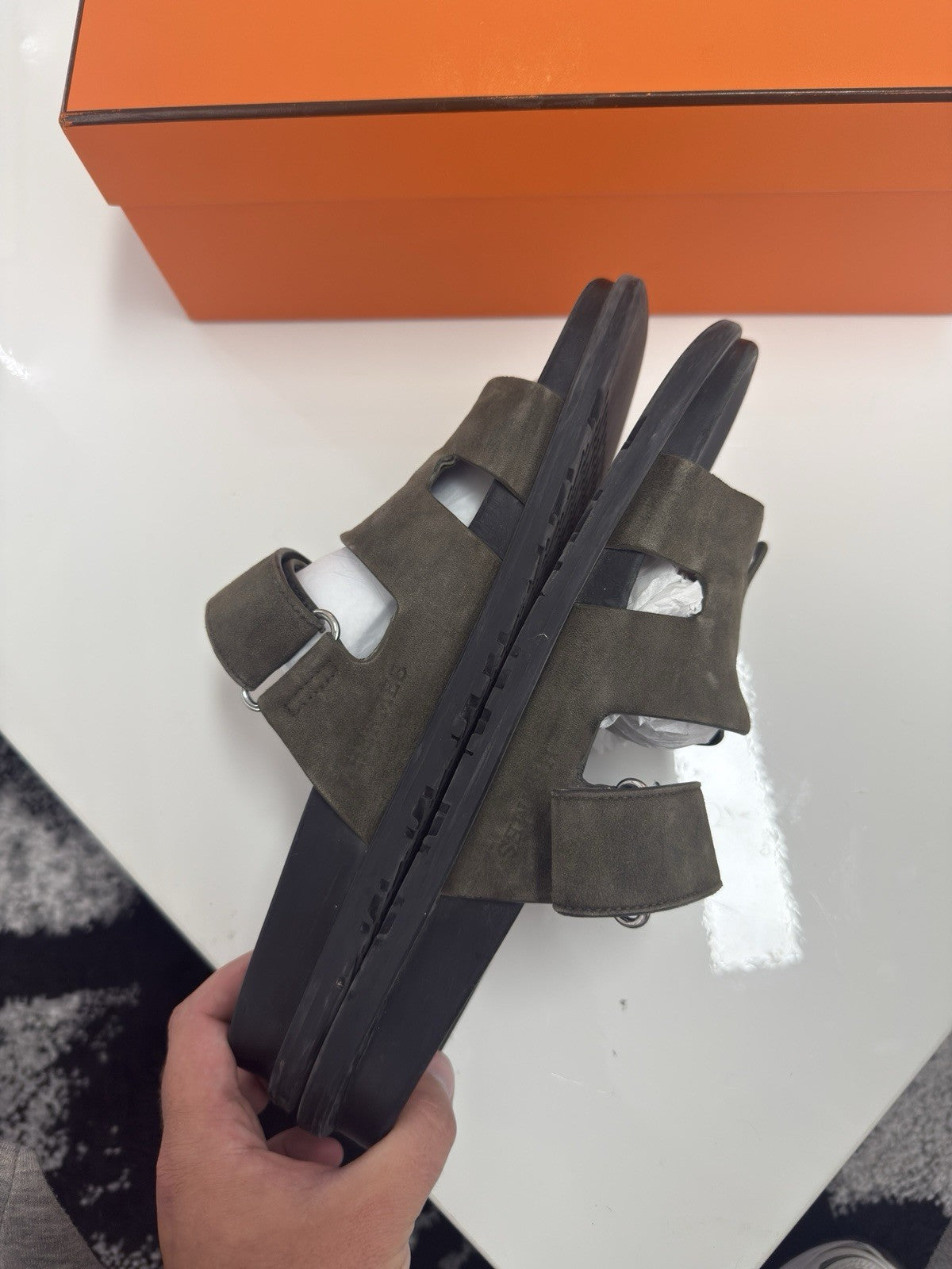 Hermes Chypre Sandals UK10 (EU44)