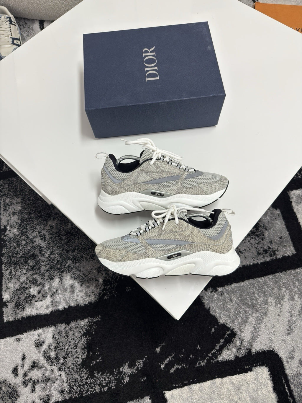 Dior B22 Grey Python UK11 (EU45)