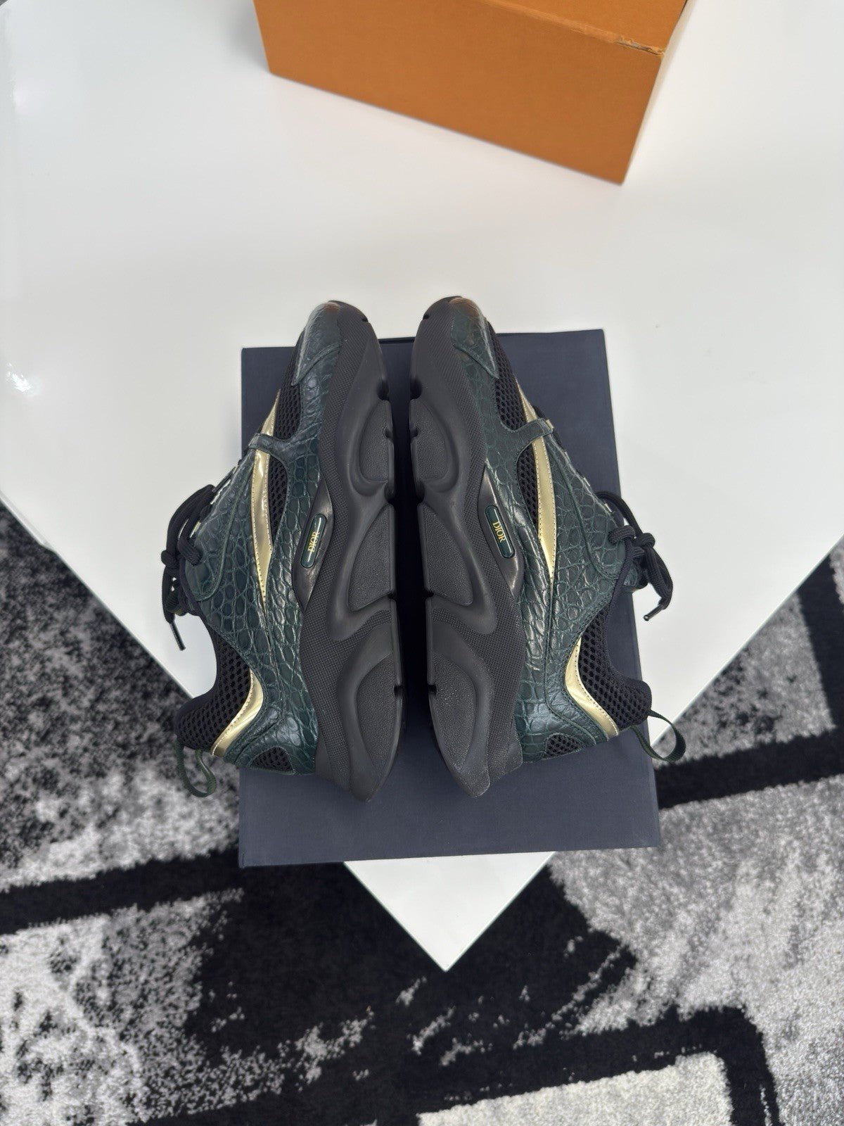 Dior B22 Green Crocodile UK9 (EU43)