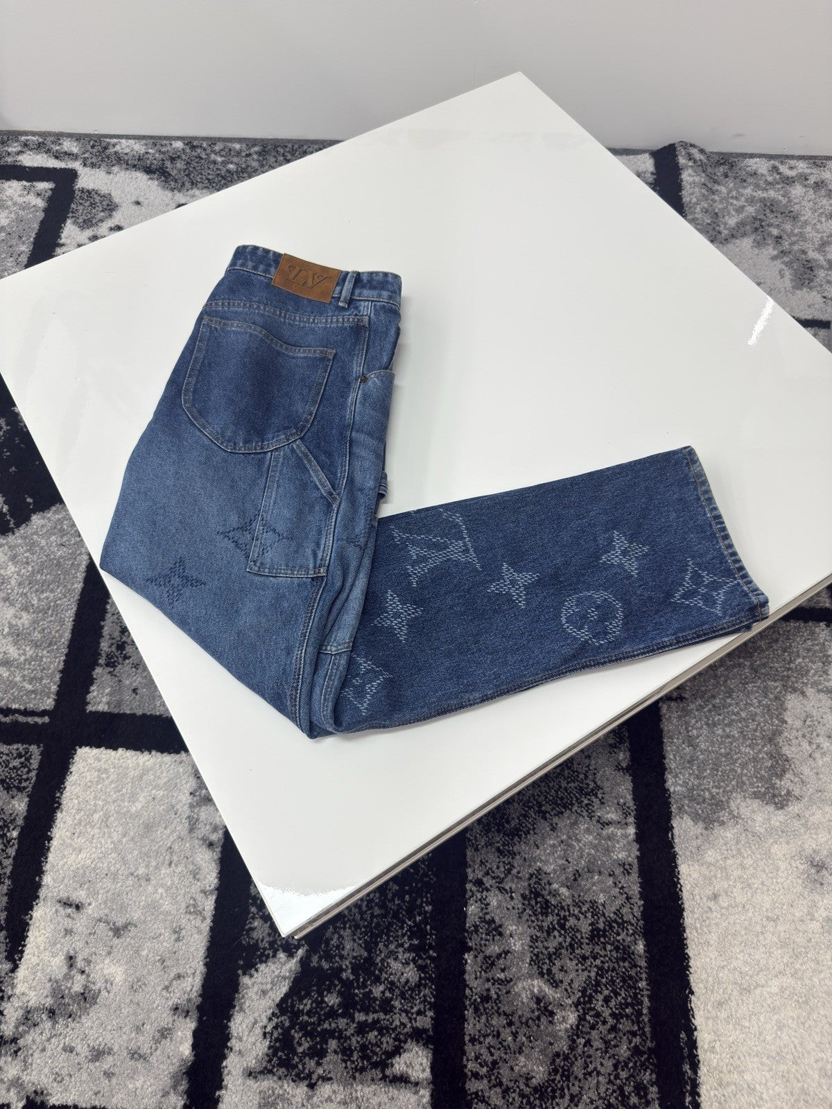 Louis Vuitton Monogram Denim Workwear Trousers