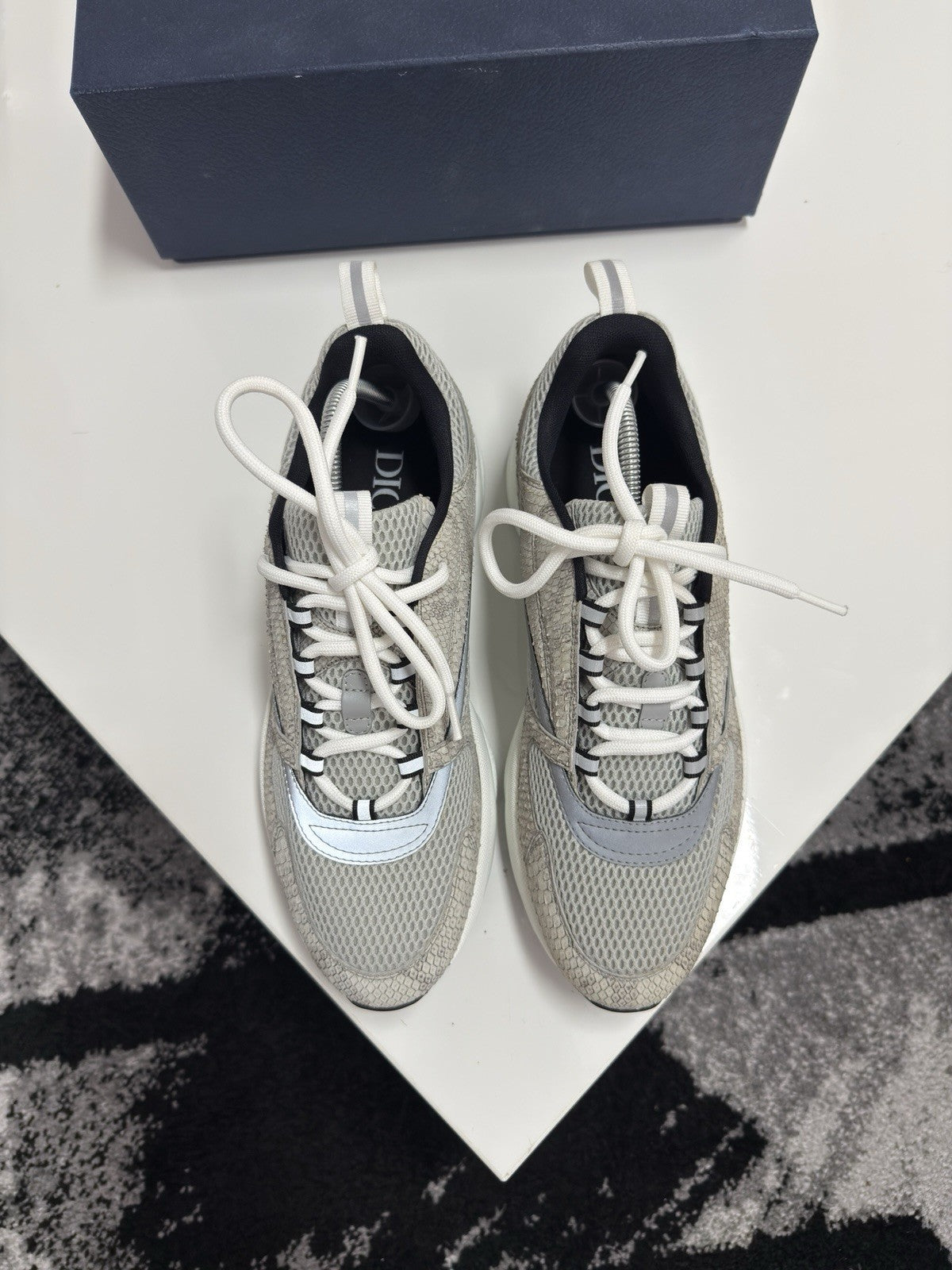 Dior B22 Grey Python UK11 (EU45)