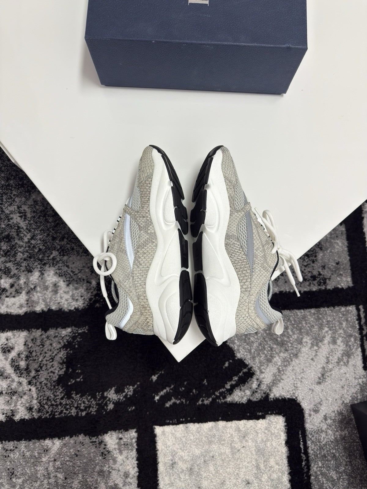 Dior B22 Grey Python UK11 (EU45)