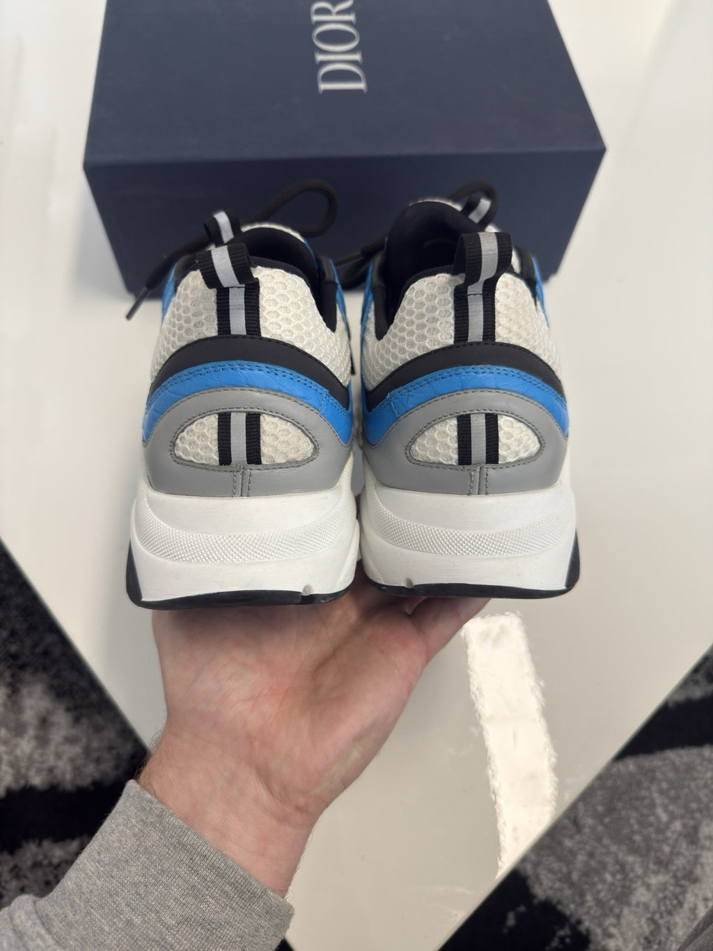 Dior B22 Blue Crocodile UK10 (EU44)