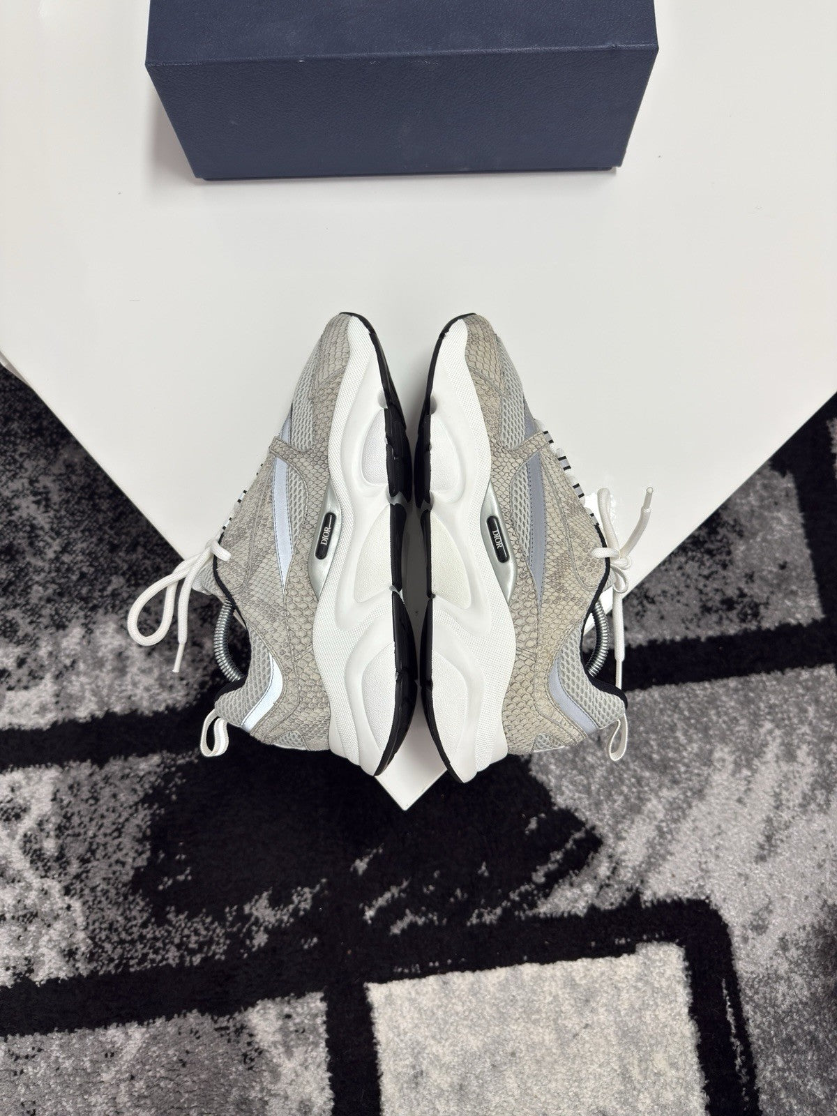 Dior B22 Grey Python UK11 (EU45)