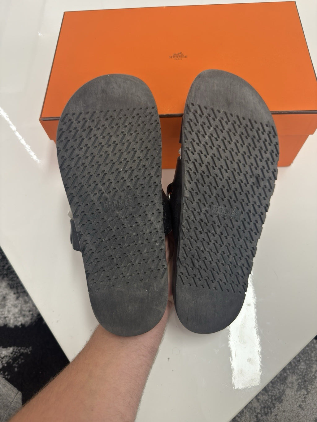 Hermes Chypre Sandals Size 41 100% Authentic