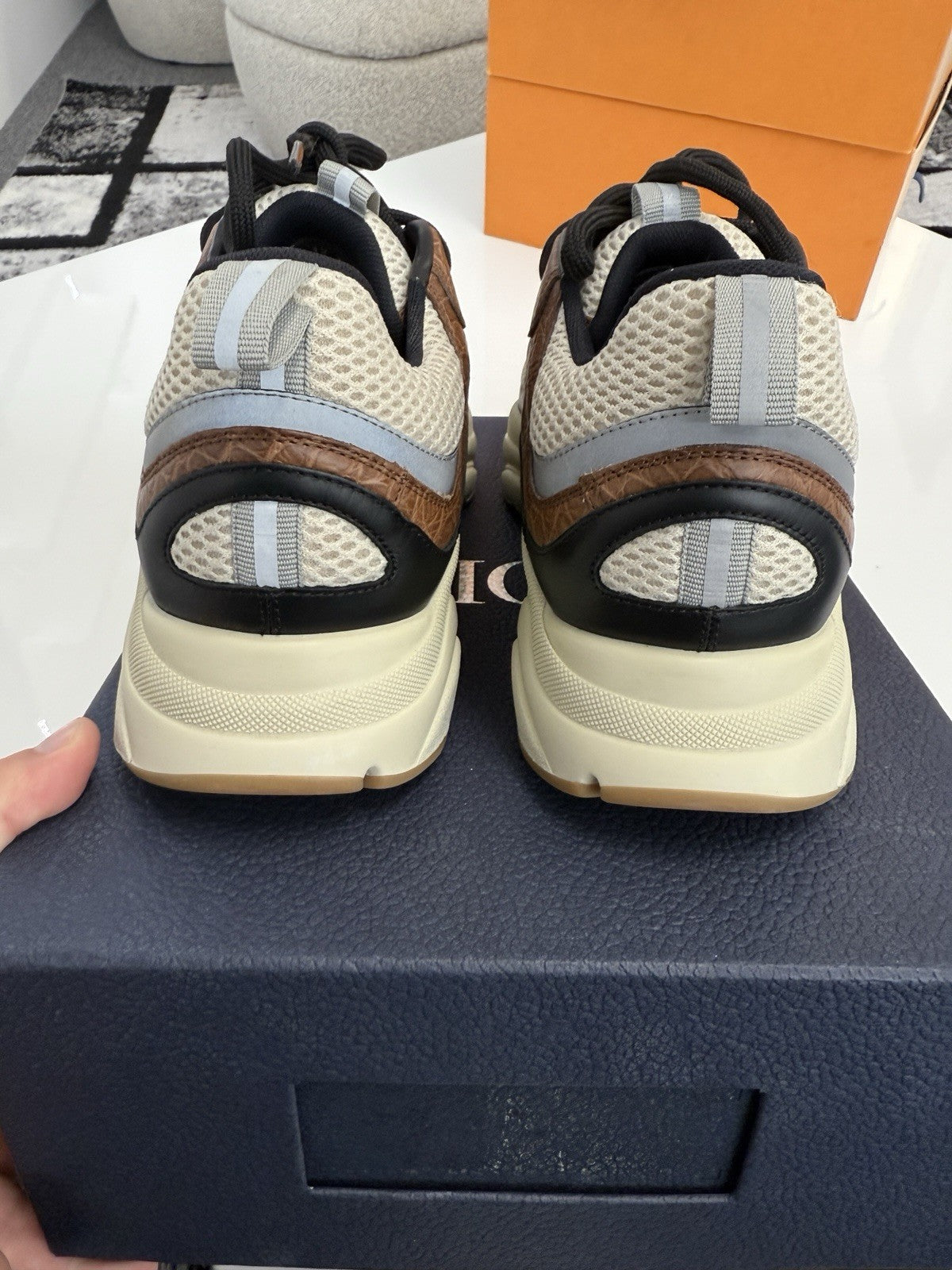 Dior B22 Brown Crocodile UK10 (EU44)